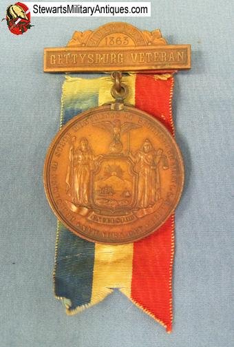  US Civil War New York 30th Anniversary Gettysburg Medal, 1863-1893 — image 5