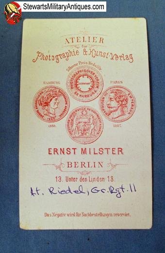  German Franco-Prussian War Identified CDV, Grenadier Rgt 11 — image 4