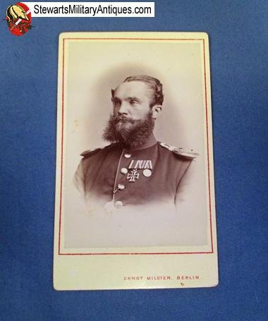  German Franco-Prussian War Identified CDV, Iron Cross Winner, Fusilier Rgt 37 — image 2