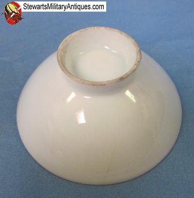  Japanese WWII Military Sake Cup, Crossed Flags in Color — image 3