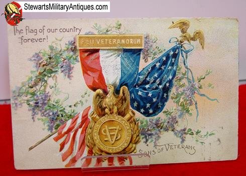  US Post Civil War GAR Sons of Veterans Postcard — image 2