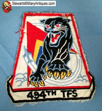  US Cold War Era USAF 494th Tactical Fighter Squadron Patch — image 2