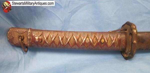  Japanese WWII Army Type 95 Army NCO Sword, Matching, Korkura, Iijima Sword Factory — image 3