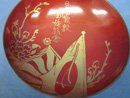 Japanese Meiji Era Lacquered Wood Sake Cup