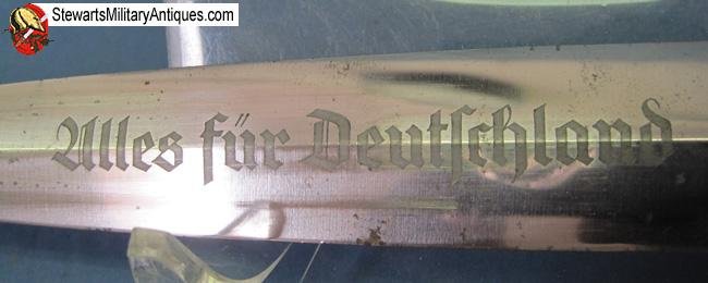  German WWII M1933 SA Dagger, RZM Blade M7/36, Horster Mfg   — image 2