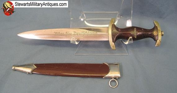  German WWII M1933 SA Dagger, RZM Blade M7/36, Horster Mfg   — image 4