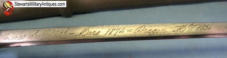  French 19th Century M1854 Dragoon Sword & Scabbard — image 4