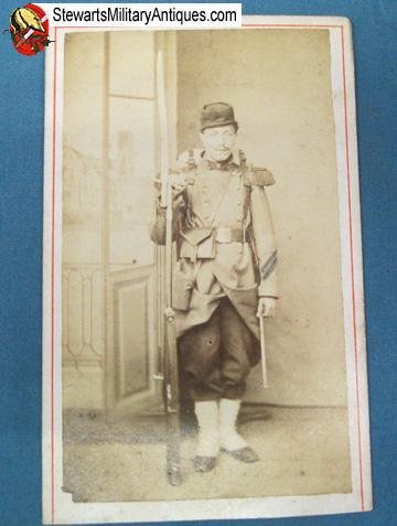  French Franco-Prussian War Armed Infantryman CDV — image 2