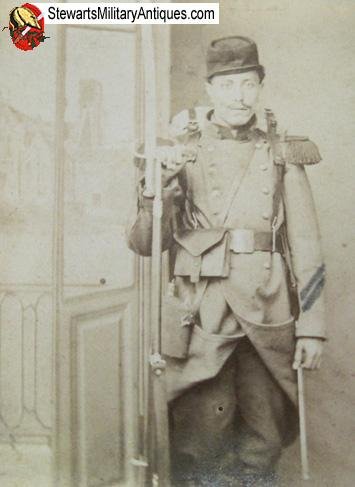  French Franco-Prussian War Armed Infantryman CDV — image 3