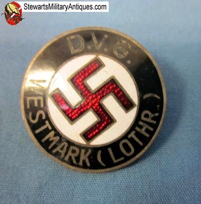  German WWII NSDAP Pin, DVG Westmark   — image 2