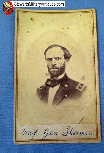  US Civil War CDV, Major General William Tecumseh Sherman — image 2