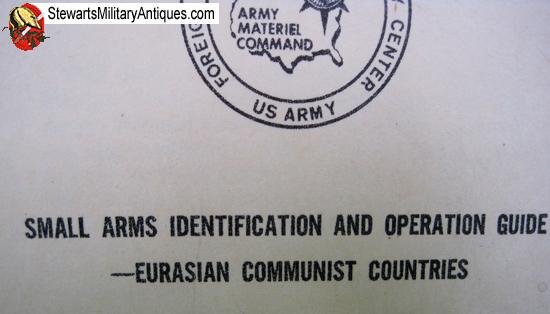  US Vietnam War Manual, Small Arms Identification Guide, Eurasion Communist Countries, FSTC-CW-07-03-70 — image 3