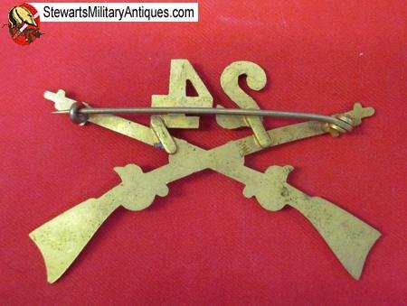  US Indian Wars Infantry Hat Insignia, 24th Infantry — image 3