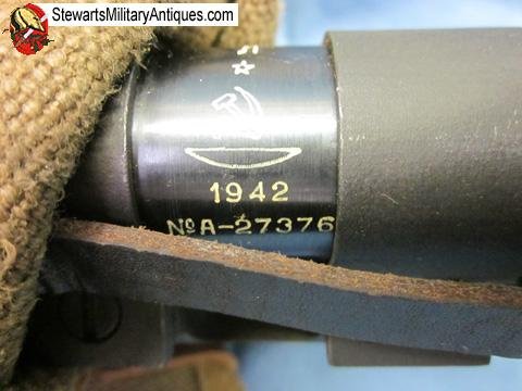  Soviet WWII 91/30 PU Rifle Scope & Case, Leningrad Plant 1942  — image 5