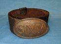 US Civil War New York Infantry Belt & SNY Buckle