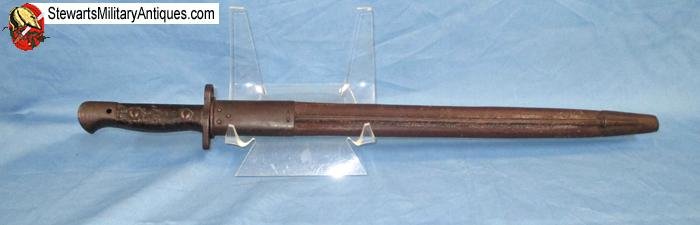  British WWI M1907 Enfield Bayonet, Australian Mfg Scabbard — image 2