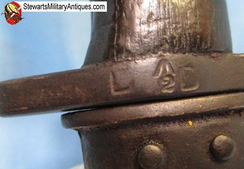  British WWI M1907 Enfield Bayonet, Australian Mfg Scabbard — image 3