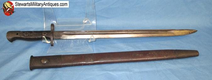  British WWI M1907 Enfield Bayonet, Australian Mfg Scabbard — image 4