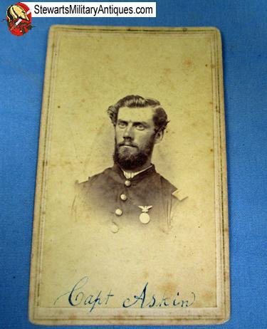  US Civil War Union Officer CDV, Identified,  — image 2