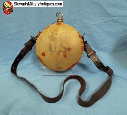  US Indian Wars Pattern Infantry Canteen, 1916 Dated Cover — image 2