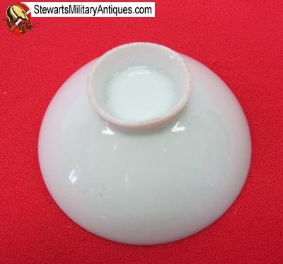  Japanese Meiji Era Russo Japanese War Sake Cup, Crossed Flags — image 3