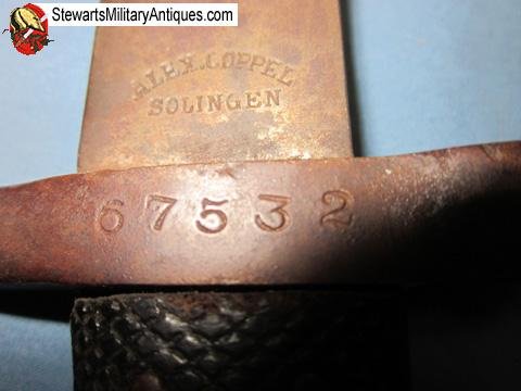  Danish M1867 Rolling Block Bayonet, Coppel Solingen Mfg — image 6