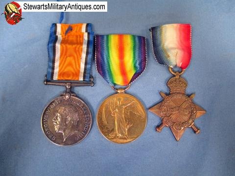  Canadian WWI Medal Trio, 4th Canadian Infantry, Named — image 2