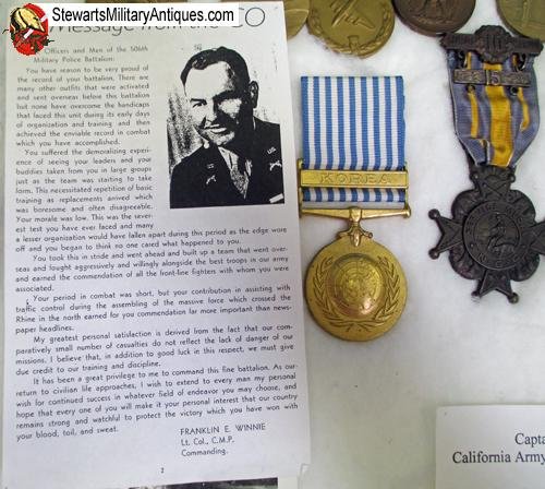  US WWII - Cold War Identified Medal Grouping, Military Police Officer — image 3