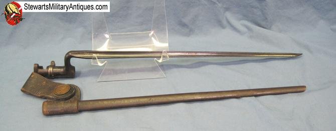  US M1873 45-70 Bayonet, Massachusetts NG Scabbard — image 3