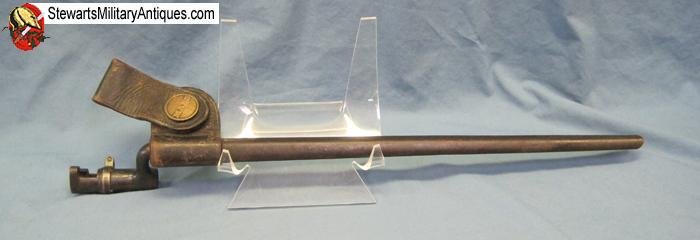  US M1873 45-70 Bayonet, Massachusetts NG Scabbard — image 5