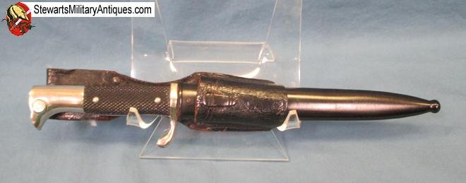  German WWII Dress Bayonet & Frog, Eickhorn Mfg   — image 4