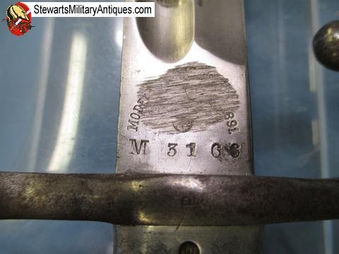  Argentine M1891 Mauser Bayonet, Alloy Grips, German Mfg Weyersberg, Matching  — image 3