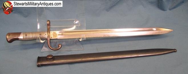  Argentine M1891 Mauser Bayonet, Alloy Grips, German Mfg Weyersberg, Matching  — image 4