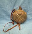 US Civil War Bullseye Canteen, Maker Marked Neck