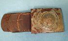 German WWI Prussian M1915 Enlisted Buckle & Leather Tab