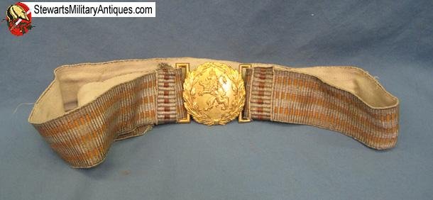  Bulgarian WWII Army Officers Dress Belt & Buckle  — image 2