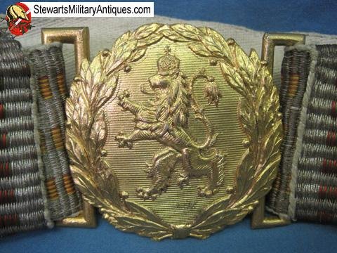 Bulgarian WWII Army Officers Dress Belt & Buckle  — image 3