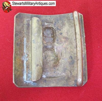  French M1862 Enlisted Engineer Corps Brass Buckle — image 2