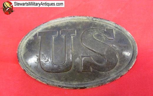  US Civil War Union Oval Cartridge Box Plate — image 3