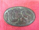 US Civil War Oval Cartridge Box Plate, W.H.Smith, Brooklyn