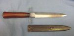 French WWI 1916 Fighting Knife & Scabbard
