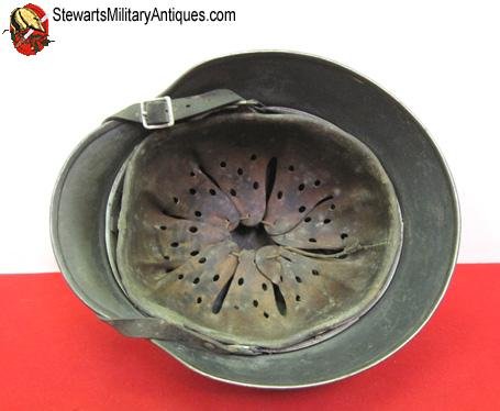  German WWII Luftwaffe M1935 Double Decal Helmet, ET64, Complete — image 7