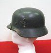 German WWII Luftwaffe M1935 Double Decal Helmet, ET64, Complete