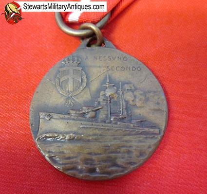  Italian WWII Battleship Conte di Cavour Launch Medal — image 4
