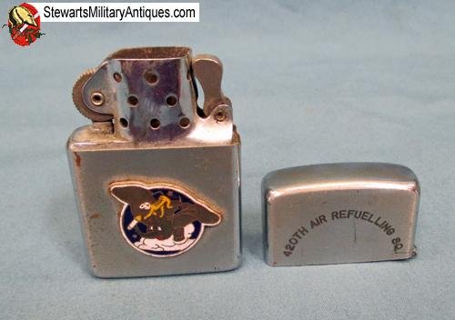  US Cold War Era USAF Vulcan Cigarette Lighter, 420th Air Refueling Squadron England — image 5