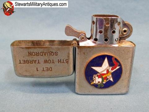  US 1950's USAF Vulcan Cigarette Lighter, 5th Tow Target Squadron  — image 5