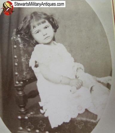  French 19th Century Little Girl & Doll CDV — image 3