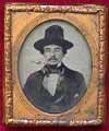 Hispanic Man in Tall Hat Ambrotype