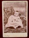Baby with Bottle Cabinet Card