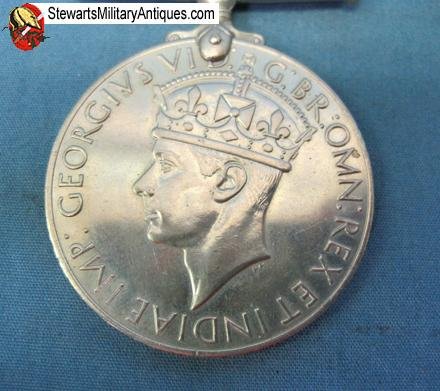  British WWII War Medal & Ribbon — image 3